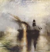 J.M.W. Turner Peace-Burial at Sea (mk09) oil on canvas
